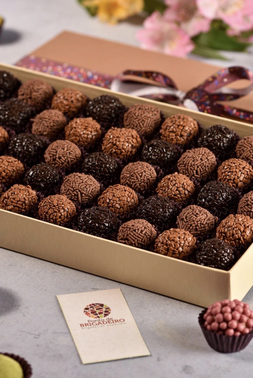 Caixa de brigadeiros artesanais